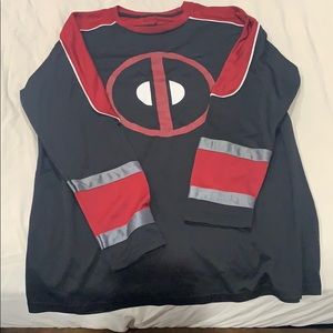 Black and red Deadpool jersey